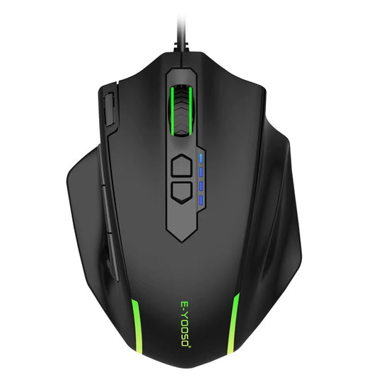 X-41 RGB Gaming Maus – 12400 DPI, 10 Tasten, USB Kabelgebunden, Programmierbar & Präzise für PC & Laptop